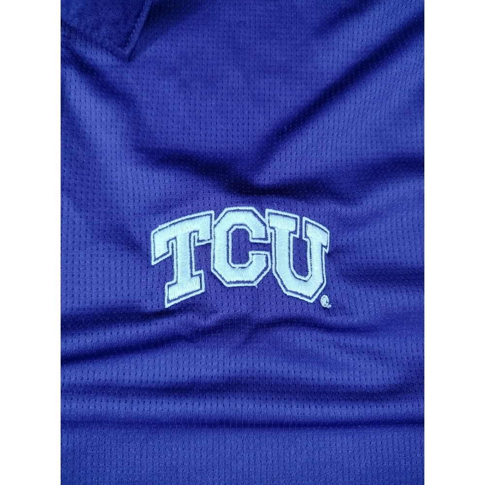 Russell Athletic Polo Shirt Mens Small Purple TCU Horned Frogs NCAA Football - Picture 4 of 10